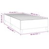 vidaXL Cadre de lit &agrave; ressorts cr&egrave;me 90x200 cm tissu