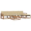 vidaXL Ensemble de canap&eacute;s d'ext&eacute;rieur 6 pcs Naturel et Beige