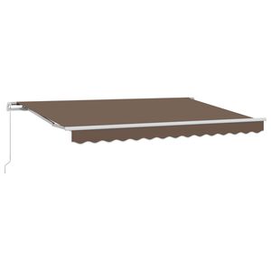 vidaXL Auvent r&eacute;tractable Taupe 3 x 2,5 m Polyester et Aluminium