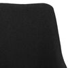 vidaXL Chaises pivotantes &agrave; manger lot de 6 noir tissu