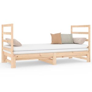 vidaXL Lit coulissant sans matelas 2x(90x190) cm