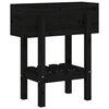vidaXL Jardini&egrave;re noir 62x30x69 cm bois massif de pin