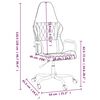 vidaXL Chaise de jeu Noir et dor&eacute; Similicuir