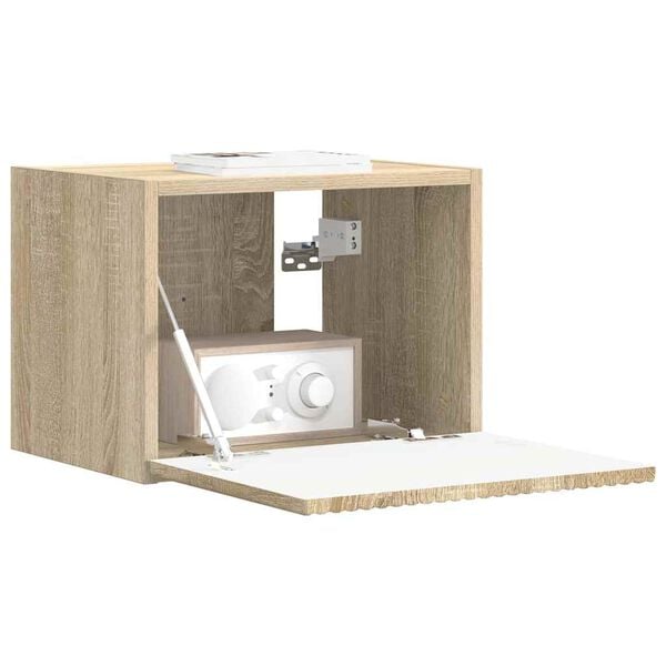 vidaXL Meuble TV mural Sonoma 60 x 31 x 29.5 cm Bois d'ing&eacute;nierie