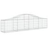 vidaXL Paniers &agrave; gabions arqu&eacute;s 30 pcs 200x30x40/60 cm Fer galvanis&eacute;