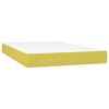 vidaXL Sommier &agrave; lattes de lit et matelas et LED Vert 120x200 cm Tissu