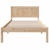 vidaXL Cadre de lit Marron 80 x 200 cm Bois de pin massif