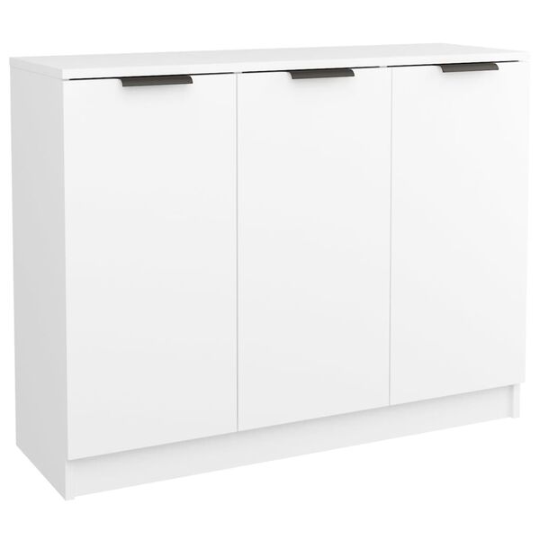vidaXL Buffet Blanc 90,5x30x70 cm Bois d'ing&eacute;nierie