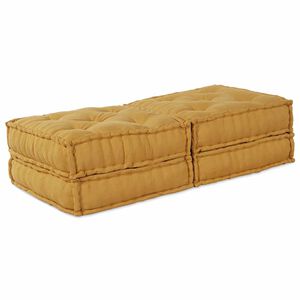 vidaXL Unit&eacute; de canap&eacute; modulaire 2 pc Tissu Jaune 140 x 70 x 36 cm