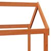 vidaXL Ensemble Lit de Jour 2 pcs Cire marron Bois de pin massif