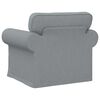 vidaXL Canap&eacute; 60cm Gris clair M&eacute;tал