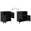 vidaXL Buffet Ch&ecirc;ne noir 60 x 35 x 70 cm Bois d'ing&eacute;nierie