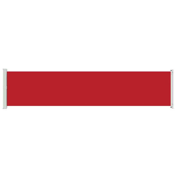 vidaXL Auvent lat&eacute;ral r&eacute;tractable de patio 140x600 cm Rouge