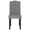 vidaXL Chaises &agrave; manger lot de 2 gris clair velours
