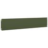 vidaXL Bordures pelouse 10pcs vert olive 20x103cm acier laminé à froid