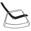 vidaXL Chaise &agrave; bascule de jardin Noir 95x54x85 cm Textil&egrave;ne