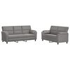 vidaXL Ensemble de Canap&eacute;s 2 pcs Gris clair Velours