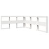 vidaXL Lit biblioth&egrave;que sans matelas blanc 150x200 cm bois pin massif
