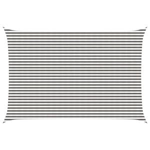 vidaXL Voile d'ombre 4 x 6 m HDPE Rectangulaire Gris clair et blanc