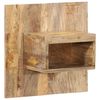 vidaXL Table de chevet 50x27x50 cm bois massif de manguier brut