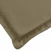 vidaXL Coussin de banc de jardin taupe mélangé 150x50x7 cm tissu
