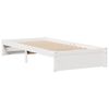 vidaXL Lit biblioth&egrave;que sans matelas blanc 100x200 cm bois pin massif