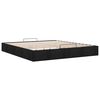 VidaXL Cadre de lit ottoman sans matelas noir 180x200 cm tissu