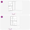 vidaXL &Eacute;cran de douche de bain Noir et Transparent 116 x 68 x 128 cm