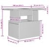 vidaXL Ensemble de canap&eacute; de jardin 7 pcs Noir Poly rotin