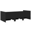 vidaXL Lit de jour avec tiroirs sans matelas noir 75x190 cm