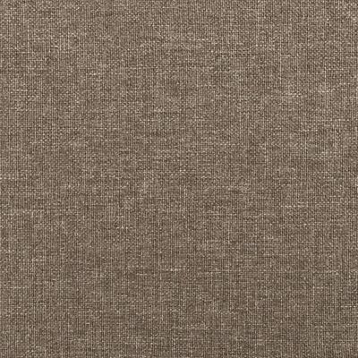 vidaXL Cadre de lit sans matelas taupe 120x200 cm tissu