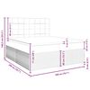vidaXL Sommier &agrave; lattes de lit avec matelas Noir 200x200 cm Tissu