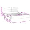 vidaXL Lit de Rangement Blanc 200 x 200 cm Bois d'ing&eacute;nierie