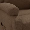 vidaXL Fauteuil inclinable Marron Tissu