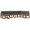 vidaXL Ensemble de canap&eacute;s d'ext&eacute;rieur 8 pc Naturel et Anthracite