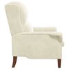 vidaXL fauteuil Cr&egrave;me 76 x 94 x 102 cm Velours