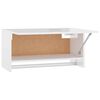 vidaXL Garde-robe blanc brillant 70x32,5x35 cm bois d'ing&eacute;nierie