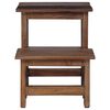 vidaXL Tabouret Naturel 37 x 37 x 46 cm Bois d'Acajou