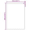 vidaXL Rideau en Dentelle Floral Blanc 200 x 150 cm Polyester