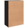 vidaXL Buffet noir 60x31x84 cm bois d'ing&eacute;nierie