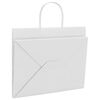 vidaXL Sacs en papier 50 pcs avec poign&eacute;es blanc 32x22x24 cm