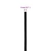 vidaXL Corde de travail Noir 6 mm 50 m Polyester
