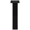 vidaXL Pieds de table basse en forme de X, 2 pi&egrave;ces, noir, 28 x (42-43) cm, acier