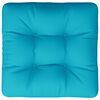 vidaXL Coussin de palette turquoise 60x61,5x10 cm tissu Oxford