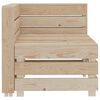 vidaXL Canap&eacute; palette &agrave; 2 places de jardin Bois