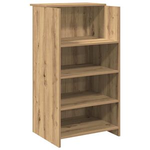 vidaXL Bureau r&eacute;ception ch&ecirc;ne artisanal 55x50x103,5 cm bois ing&eacute;nierie