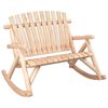 vidaXL Banc &agrave; bascule jardin 2 places 123x96x102 cm bois massif &eacute;pic&eacute;a