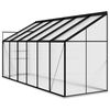 vidaXL Serre Anthracite Aluminium 7,77 m&sup3;