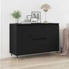 vidaXL Buffet Chêne noir 101.5 x 35 x 70 cm Bois d'ingénierie