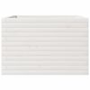 vidaXL Jardini&egrave;re blanc 70x70x45,5 cm bois de pin massif